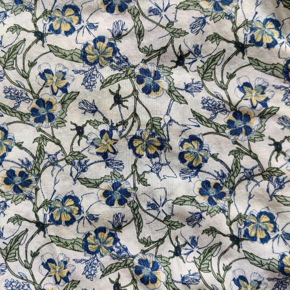 Duluth Men's Free Range Organic Cotton Short Sleeve Shirt Blue Floral Size XL - Picture 3 of 10